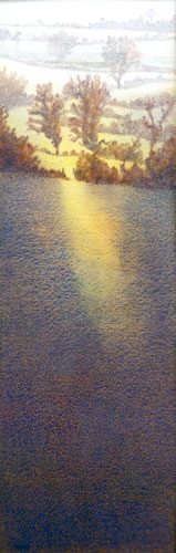 Winter Light watercolour55 x 17 cmSOLD