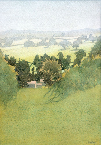 Green Pastures watercolour29 x 21 cmSOLD